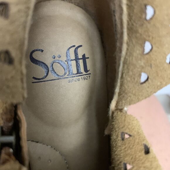 Sofft Bristow Suede Boots Bootie Womens 6 New Brown - Picture 6 of 9